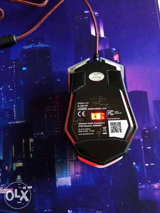 White Gaming mouse with RGB 5500 DPI 2