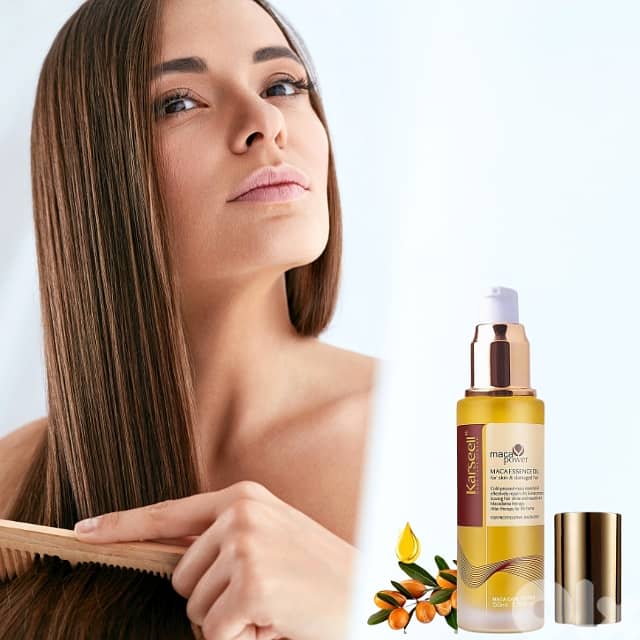 Karseell Maca Essence Oil with Argan, Vitamin E for Damaged Hair 1