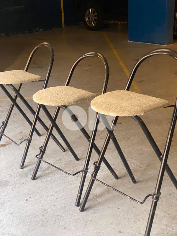 Set of 3 Folding Chairs 0