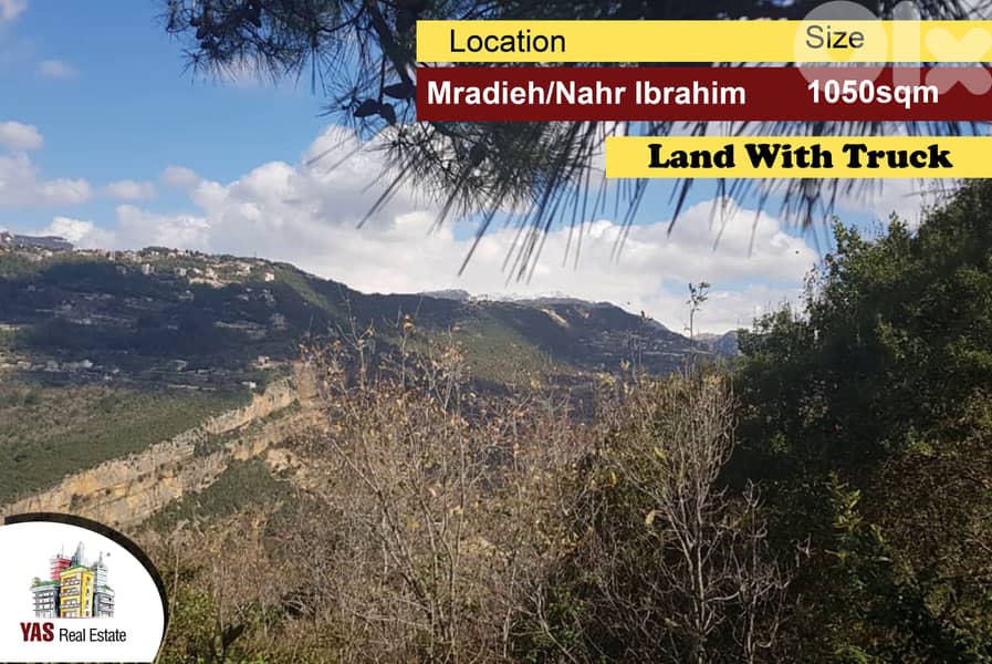 Mradieh 1050m2 | Land || Coefficient 25/50 | Perfect Investment | AC 0