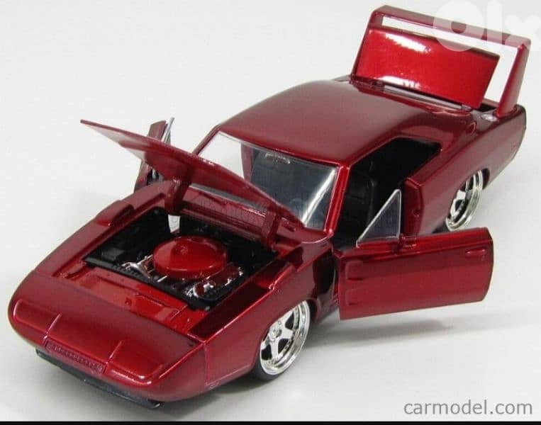 '69 Dodge Charger Daytona (Fast &Furious 6) diecast car model 1;24 3