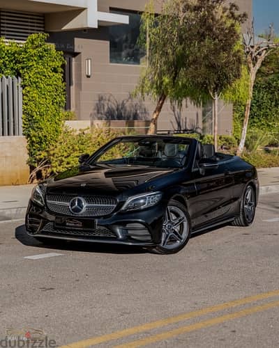 Mercedes C200 Cabrio 2019 , AMG Look. Only 40.000Km
