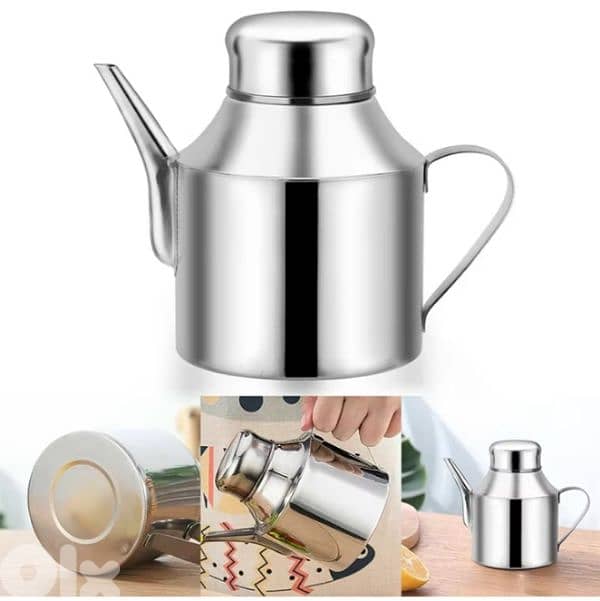 original stainless steel oil or tea pot 1