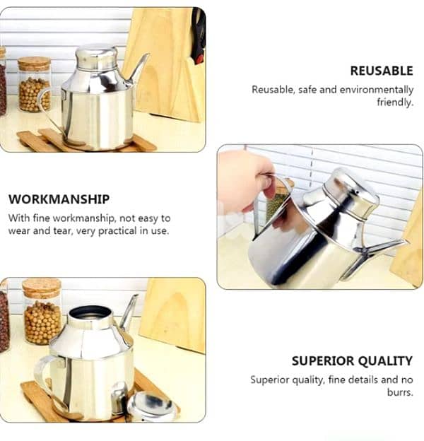 original stainless steel oil or tea pot 3