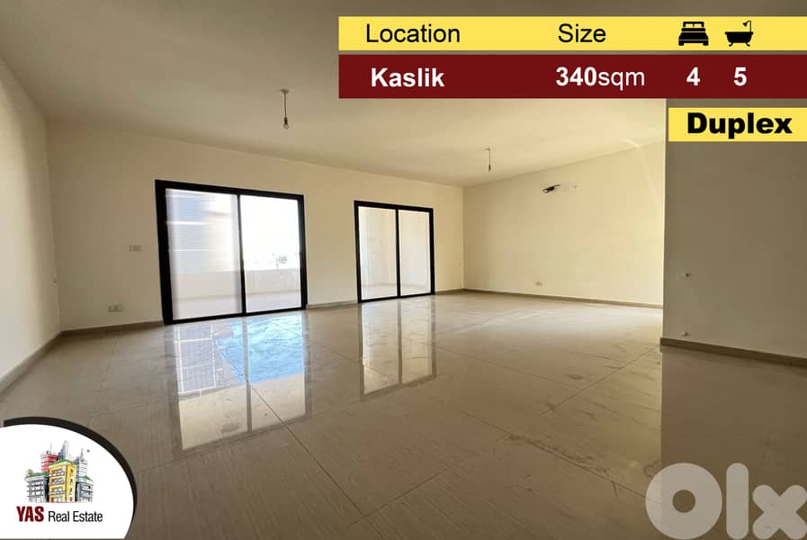 Kaslik / Sarba 340m2 | Duplex | Brand New | Prime Location | EH | 0