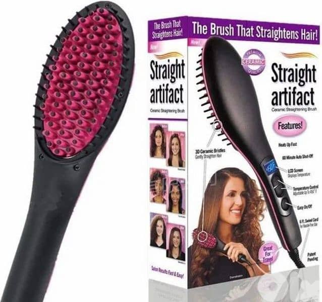 Hair Straightener Brush, 180 C 0