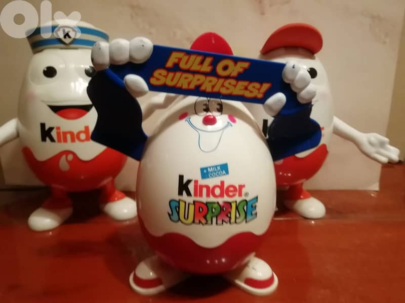 Kinder Surprise Egg Man variations 25cm Storage starting 7$ 0