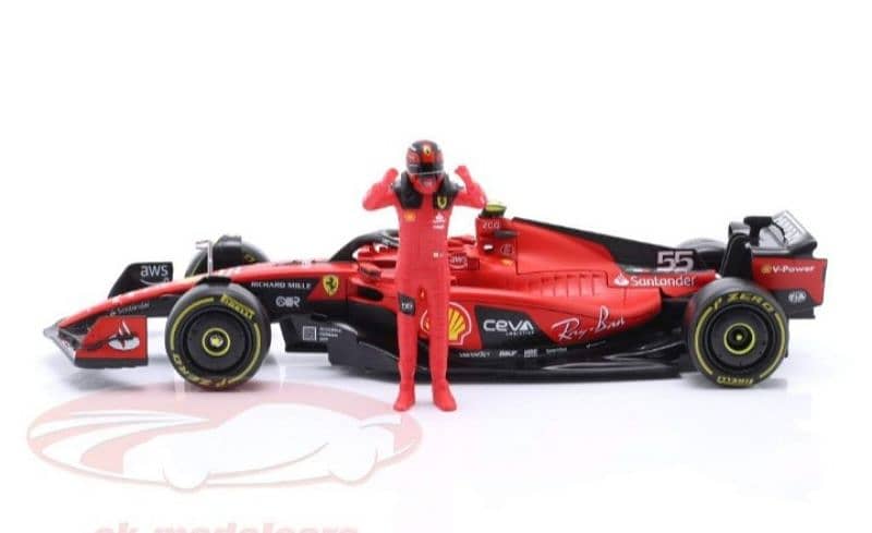 Ferrari SF23 (Carlos Sainz Jr #55) diecast car model 1:24 2