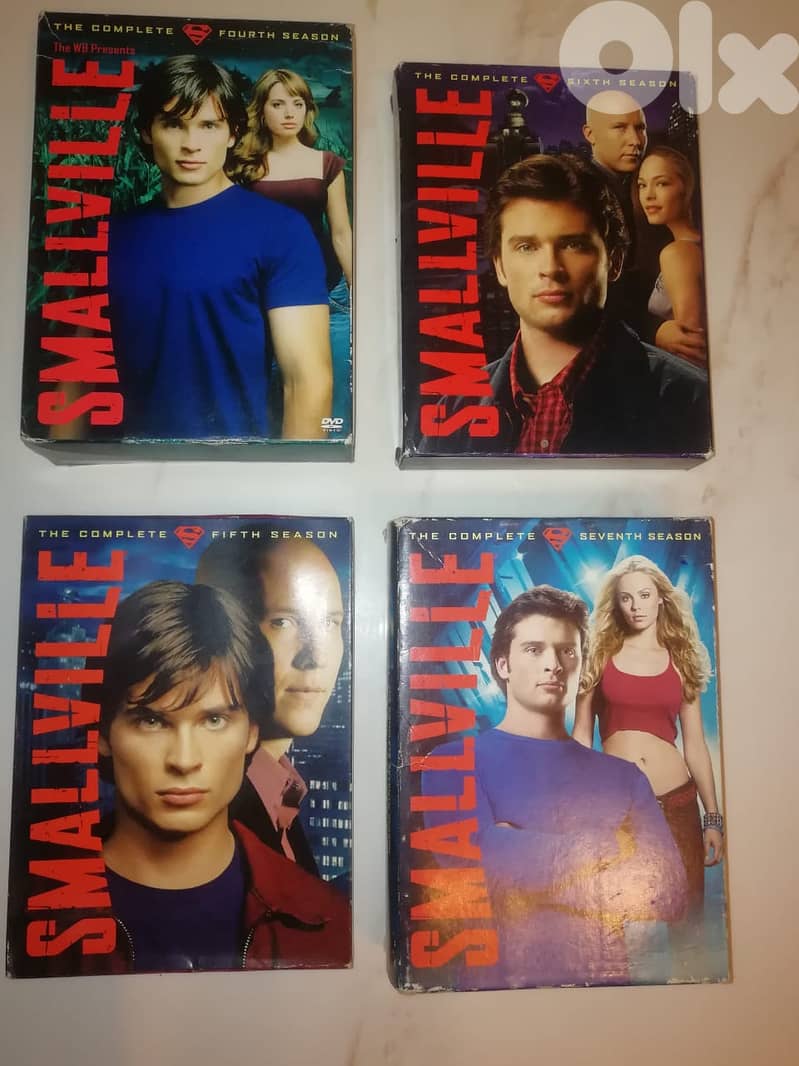Smallville series on original DVDs seasons 1 to 7 1