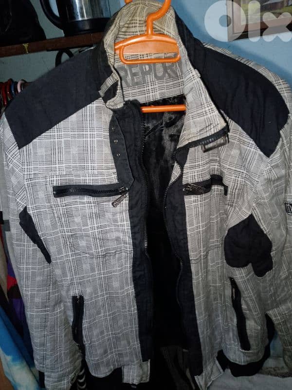 White and black jacket 0