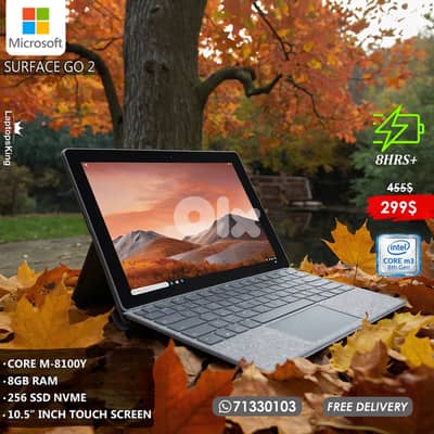MICROSOFT SURFACE GO 2 CORE M-8100Y 10.5" PIZEL SENSE TOUCH LAPTOP