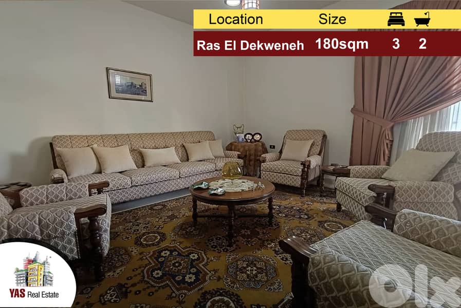 Ras El Dekweneh 180m2 | Well Maintained | View | Dead End Street | AA 0