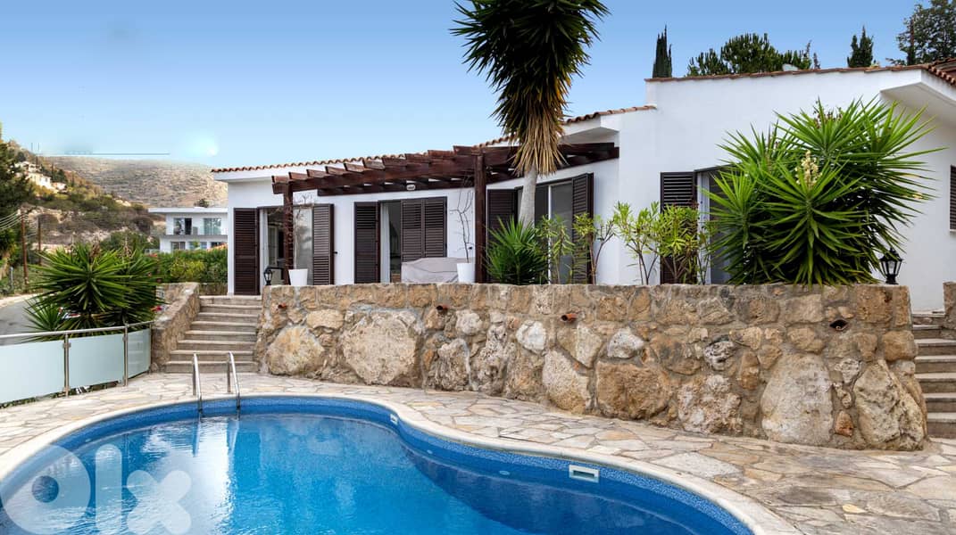 141 SQM Villa in Paphos, Cyprus with Panoramic Sea and Mountain View 0