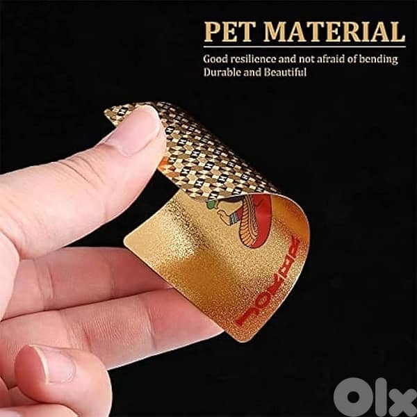 54PCS/SET WATERPROOF LUXURY GOLD CARD GAME & MAGIC PLAYING CARD 1