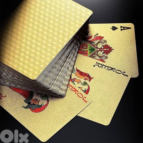 54PCS/SET WATERPROOF LUXURY GOLD CARD GAME & MAGIC PLAYING CARD 2