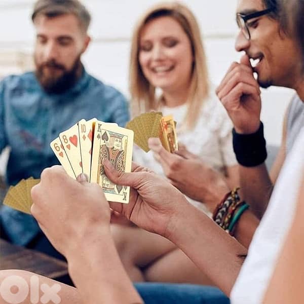 54PCS/SET WATERPROOF LUXURY GOLD CARD GAME & MAGIC PLAYING CARD 4