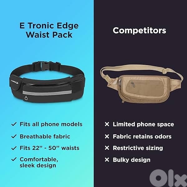 Unisex Running Belt -Black 2