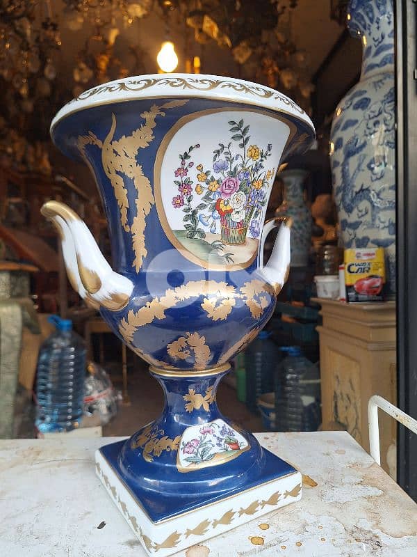 vase sevres porcelain hand painted original 0