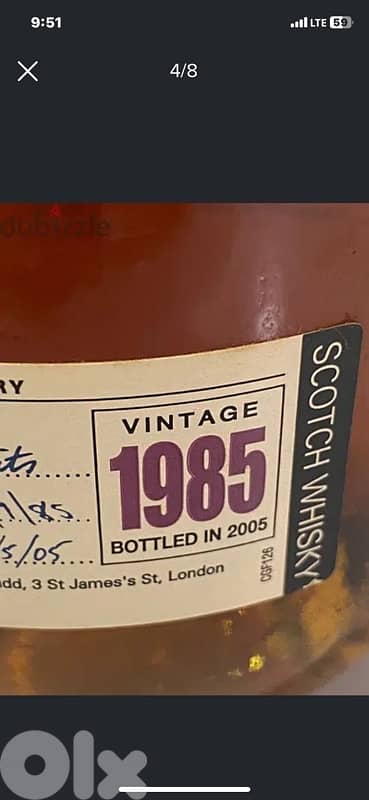 vintage rare bottle 1985 glenrothes 2