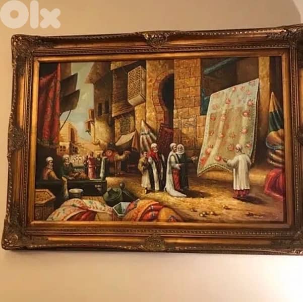 لوحة زيتيّة مستوردة/مقاس:180x80 0