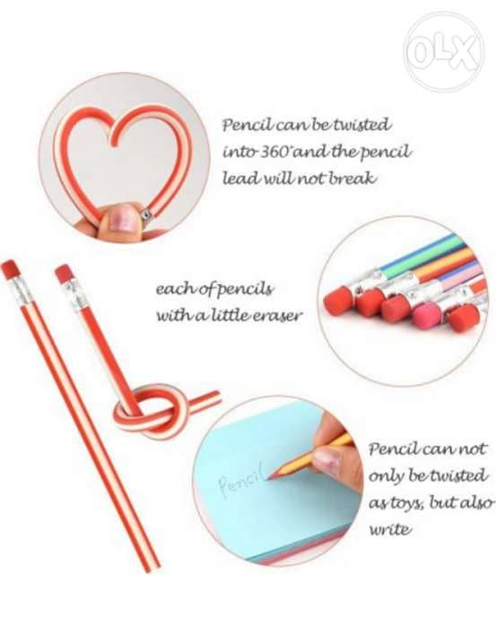 Cute colorful bendy pencils 1 for 1$ 3