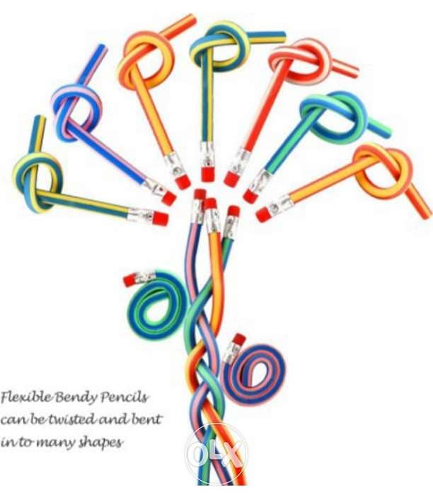 Cute colorful bendy pencils 1 for 1$ 4