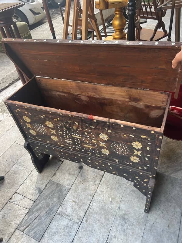 صندوق شغل شرقي قديم تنزيل صدف ناعم مميز روعة تصفية 70833532 1