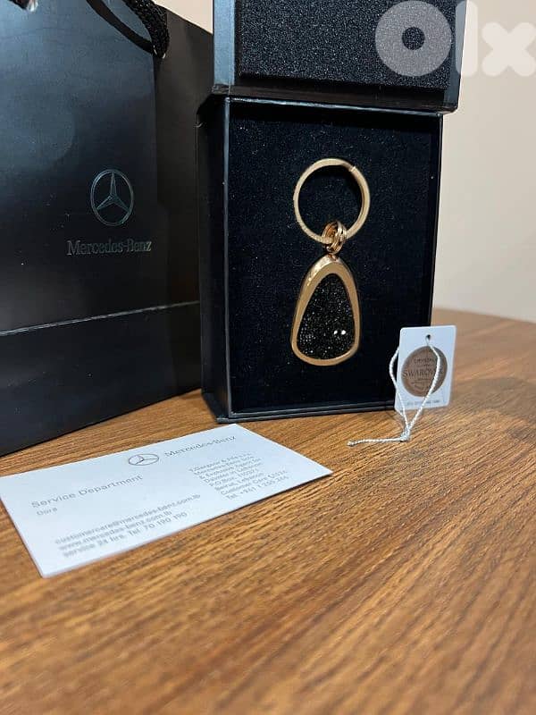 SWAROVSKI Keyring Crystal Rose Gold Genuine Mercedes Benz Collection 3
