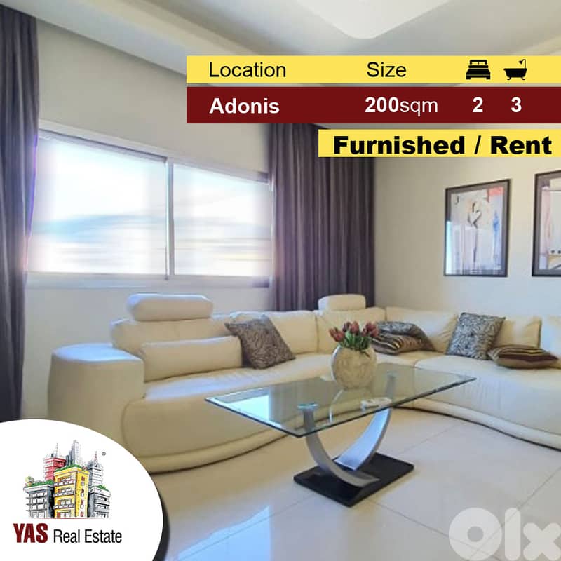 Adonis 200m2 | 100m2 Terrace | Furnished | Rent | View | YV/EL | 0