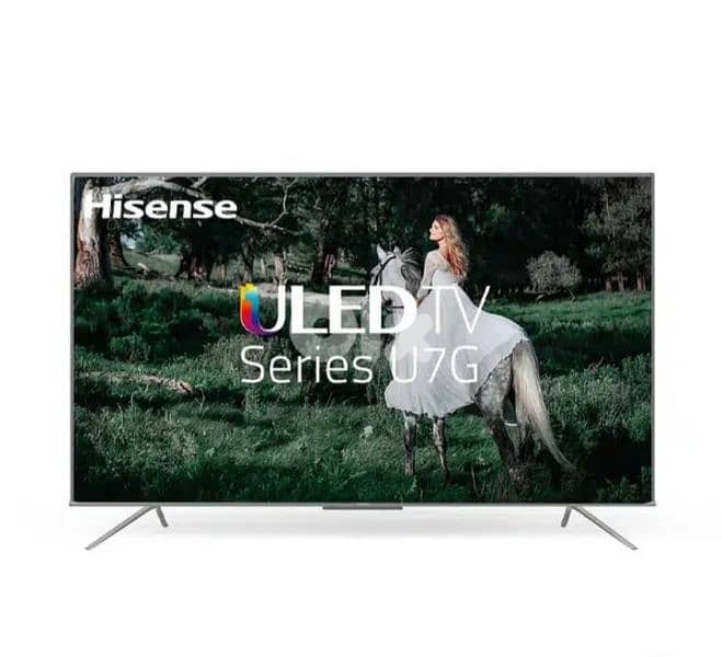 Like new Hisense TV ULED 75" 4K Smart Broken Screen 0