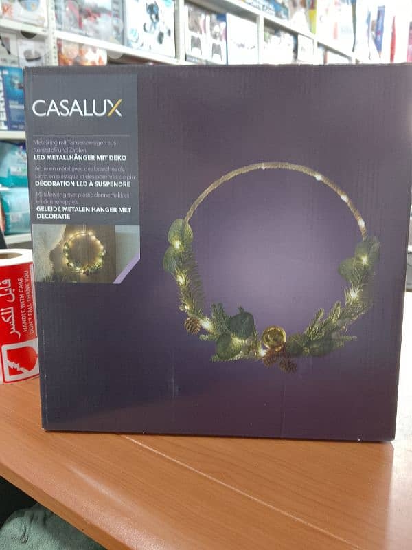 casalux led metal wreath 1