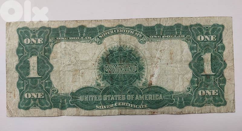 USA Black Eagle Large One Dollar banknote 1899 1