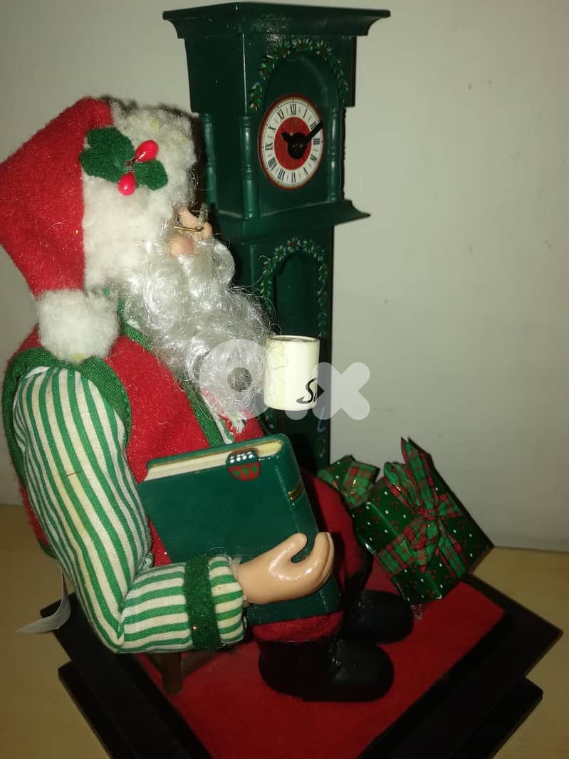 Holidays creation musical Santa clause 30*20 cm 2