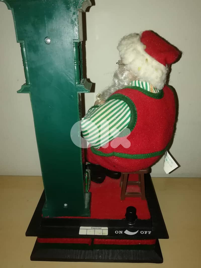 Holidays creation musical Santa clause 30*20 cm 3