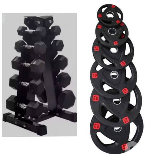 Hexagon & Olympic rubber plates 0