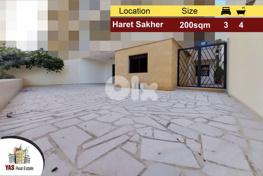 Haret Sakher 200m2 | 100m2 Terrace | Prime Location | New | View | IV 0