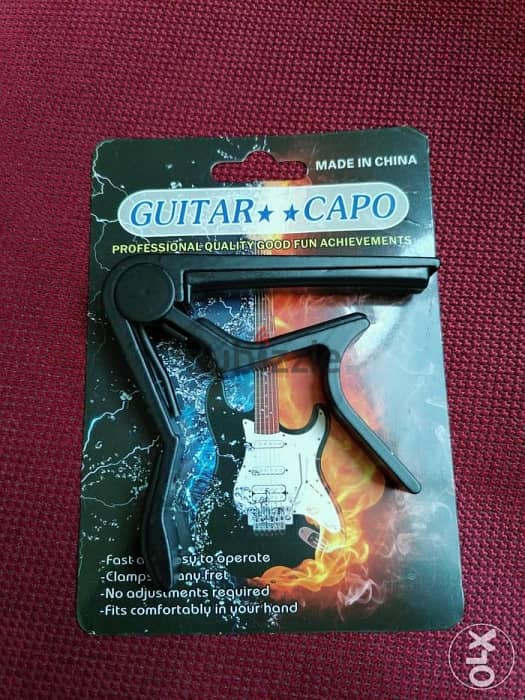 2 for 14$ - Metallic Guitar Capo - Black 1