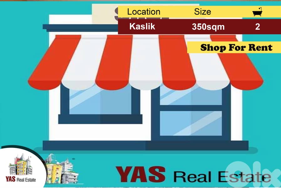 Kaslik 350m2 | Rent | Shop | Prime Location | Perfect Investment | EH 0