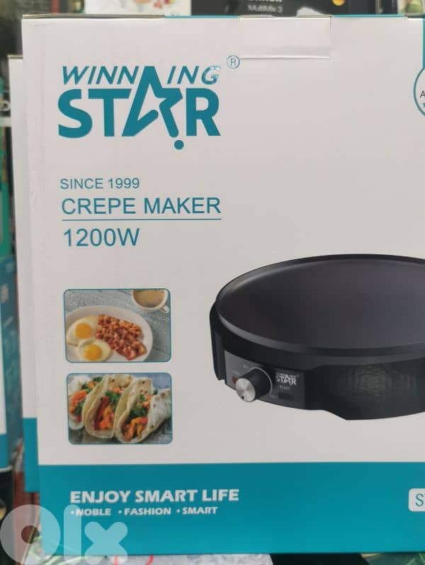 Crepe Maker Winning Star 1200W مكنة كريب منزلية 0