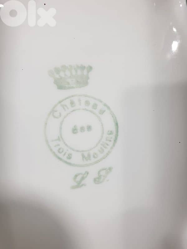 true authentic Sevres, chateau des 3 moulins  painted by artist Robert 1