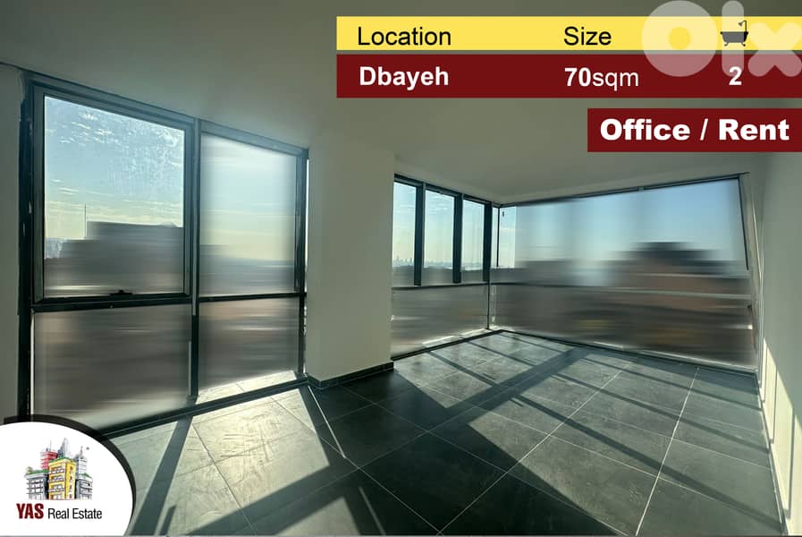 Dbayeh 70m2 | Luxury Office | New | Rent | Sea View | MJ | 0