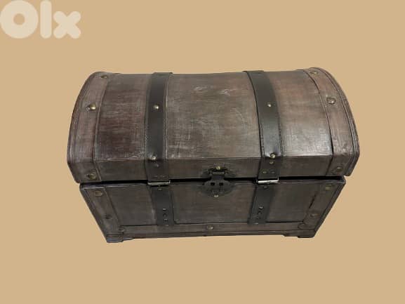 Rustic Wooden Storage Chest with Inner Box 2