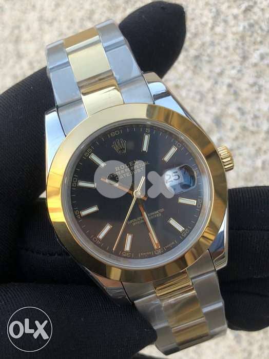 Rolex datejust two tone gold 0