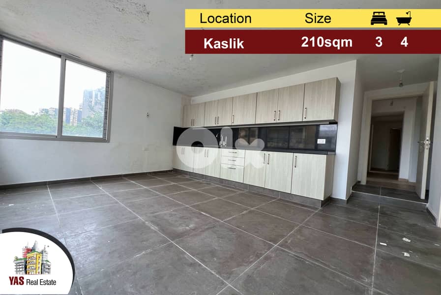 Kaslik 210m2 | Renovated Flat | Calm Area | Prime Location | EH | 0