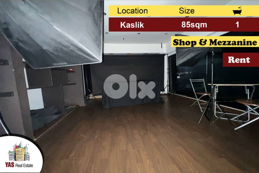 Kaslik 85m2 | Shop | Two Floors | Rent | Perfect Investment | EH/MJ | 0