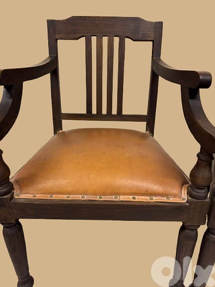 Vintage Wooden Armchairs 1