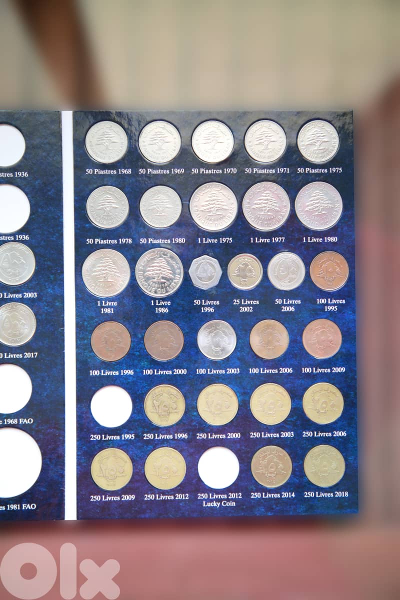 Lebanon Coin Album with 61 coins 4