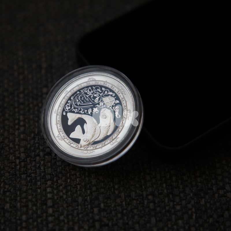 برج الحوت فضة Pisces Silver Coin 3