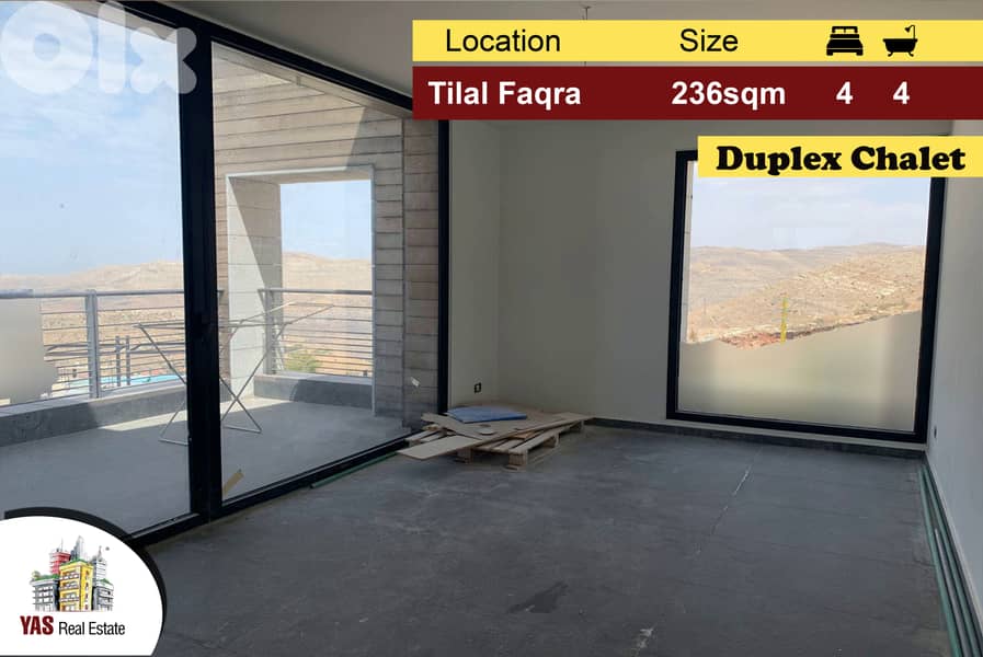 Tilal Faqra 236m2 | Duplex Chalet | Brand New | Quiet Street | PA | 0