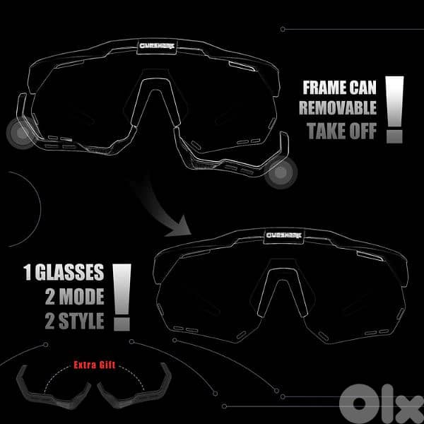 QUESHARK bicycle sunglasses 3